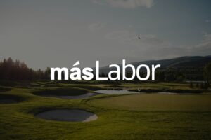 másLabor branding over a golf resort green - seasonal staffing for hotels and golf resorts